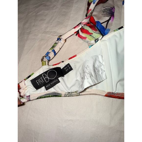 PatBO Zamia floral print bikini top size medium - Picture 6 of 6